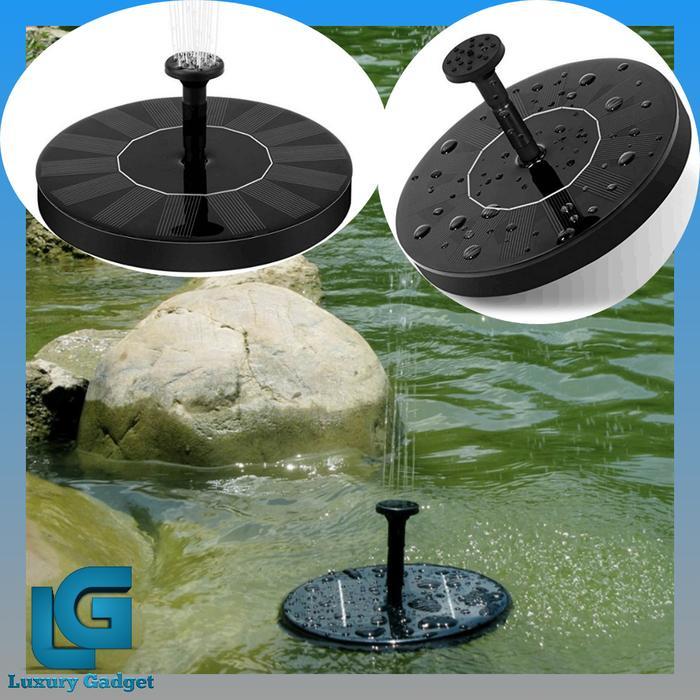 ALAT POMPA AIR MANCUR MINI TERJUN KOLAM IKAN TAMAN TENAGA SURYA CELUP