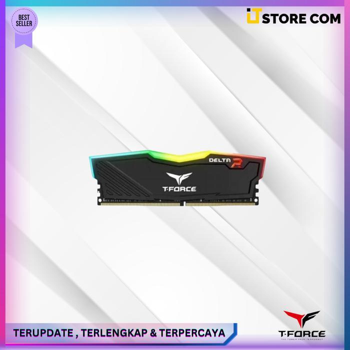 RAM 8GB TEAM T.FORCE DELTA R DDR4 RGB PC3200 BLACK / T FORCE DELTA RGB