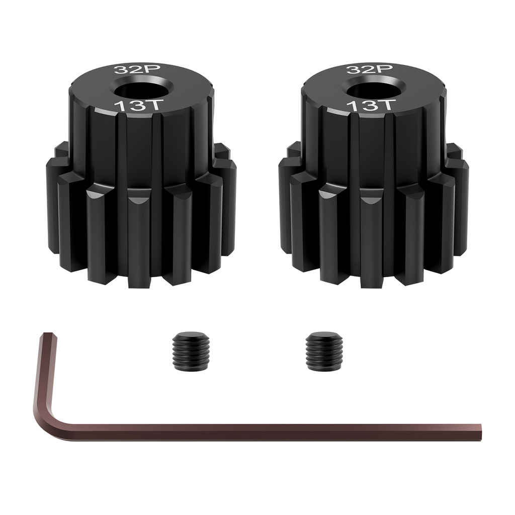 Steel 32P 13T Pinion Gear 3943X Hardened For Traxxas Trx4 Trx6 Slash Rrustler Stampede R 4X4 Vxl