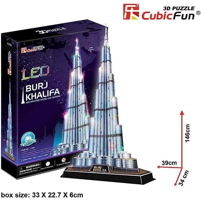 CUBICFUN Burj Khalifa LED - 3D Puzzle