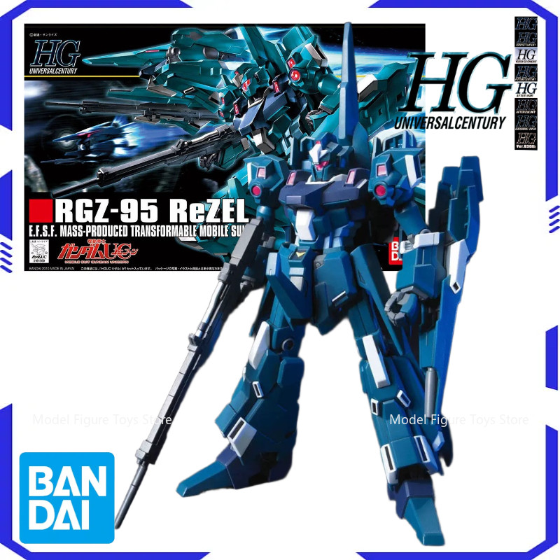 Bandai Original Model Assembly Kit 1/144 HG-RGZ-95 ReZEL Kit Anime Warrior Component Anime Character