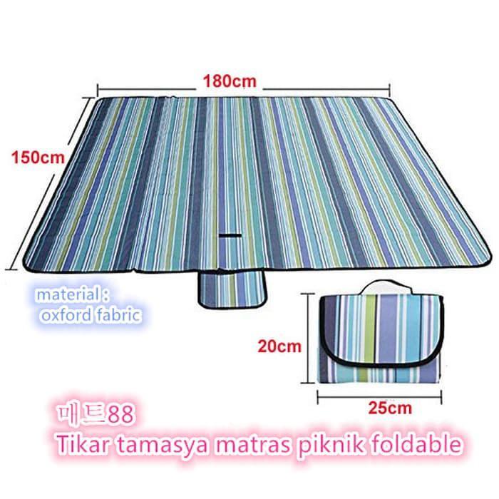 (BISA COD) Matras Tikar Lipat Besar Tiker Piknik 150 x 180 cm / Foldable Camping Karpet Tamasya