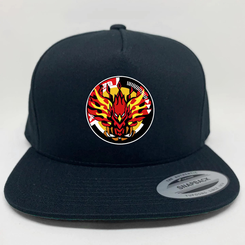 Topi Snapback Anime Beyblade X Gear Chip logo Phoenix Wing