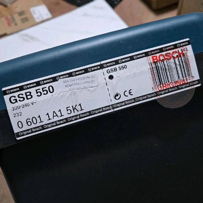 BOSCH GSB550 FREEDOM KIT IMPACT DRILL 13MM GSB 550 KIT BOX MESIN BOR TEMBOK LISTRIK