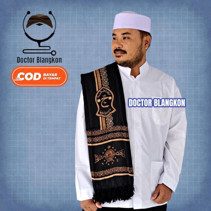 Premium Sorban Motif NU kombinasi trompa rida ar-rida asli rayon Sorban Kashmir / Sorban Habib /