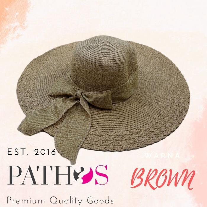 Topi Pantai Liburan Wanita MARWAH Import Dewasa