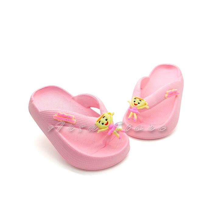 Sandal Jepit Anak Perempuan Karakter Ballerina Cappucina / Sendal Lucu Anak Cewek Umur 2-9 Tahun