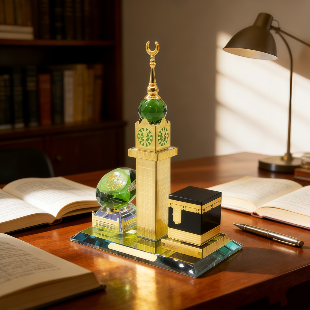Muslim Kaaba Clock Tower Model Muslim Building Model Islamic Architecture Handicrafts Souvenirs for