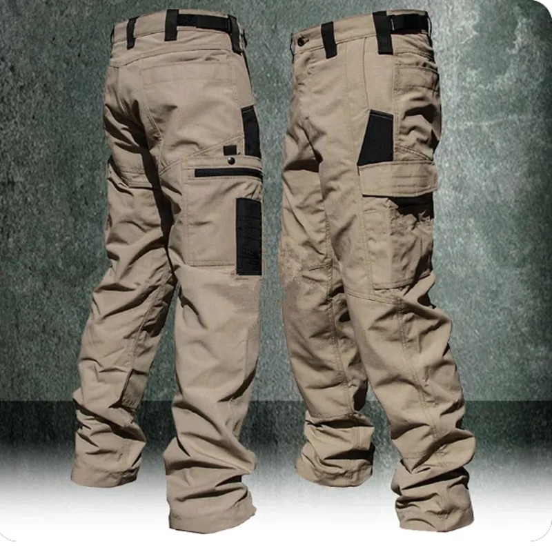 Tactical Pants Men Waterproof Waterproof Pants Men At Trousers Outdoor Multi-Pocket Wear-Resistant