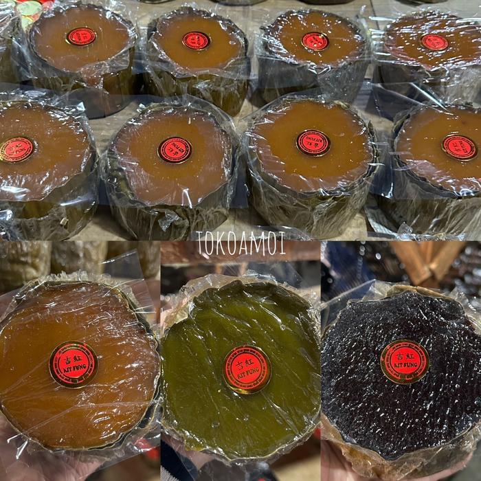 Kue Keranjang / Kue Imlek / Dodol Cina Kit Fung Singkawang / Original / Pandan / Ketan Hitam 1Kg