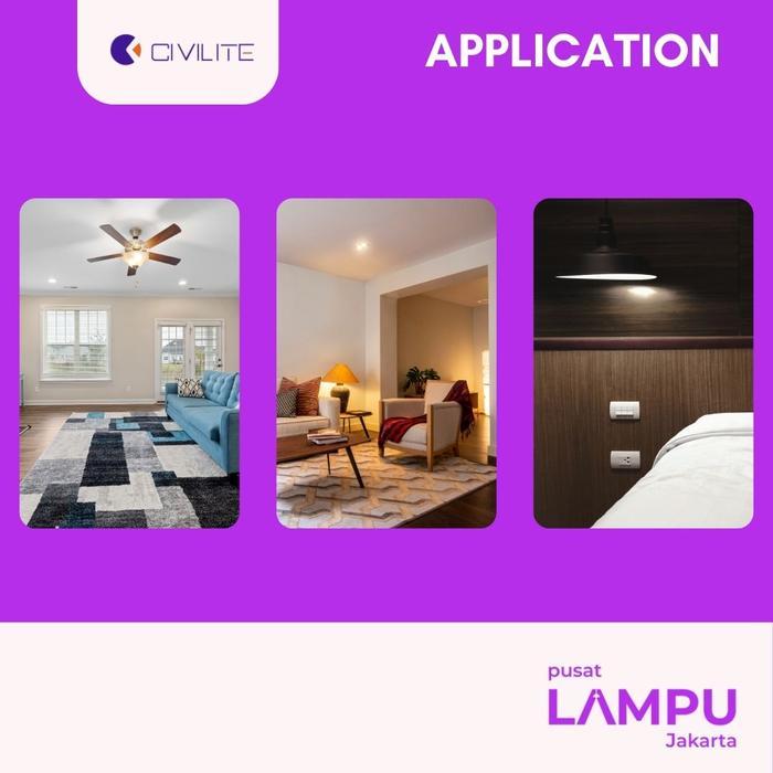 CIVILITE Mr16 Black Series SMD 6WATT 220Volt