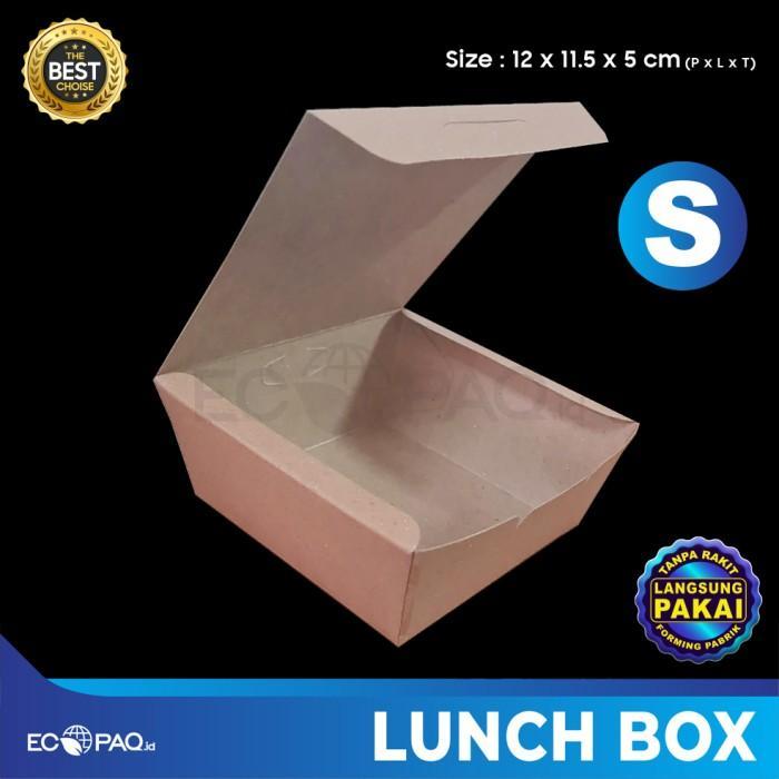 Lunch Box Paper COKLAT - S (Tanpa Rakit)