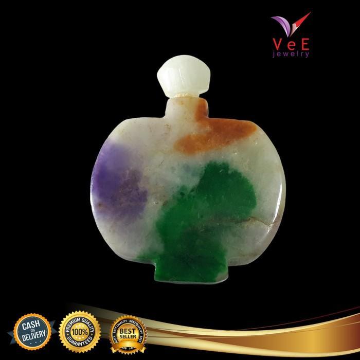Barang Antik Batu Giok Kuno Asli Cina Jade Snuff Bottle Candy 1 - Vee