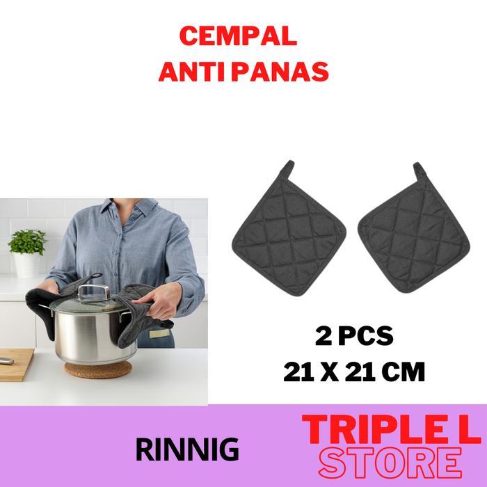 Cempal Anti Panas Kain Lap Dapur Penahan Panas Panci Set 2 Pcs Rng
