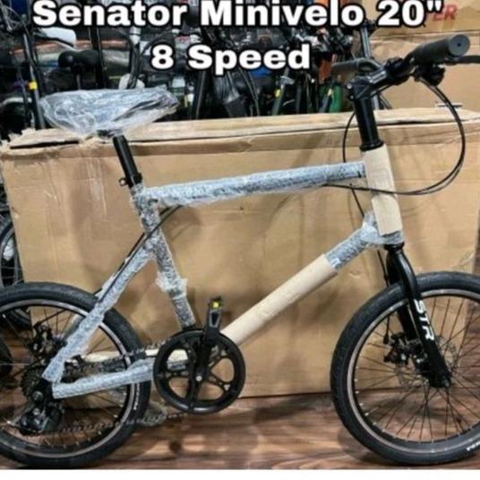 Sepeda Minivelo 20 inc Senator New 8 speed rem cakram discbrake bisa buat dewasa dan anak remaja