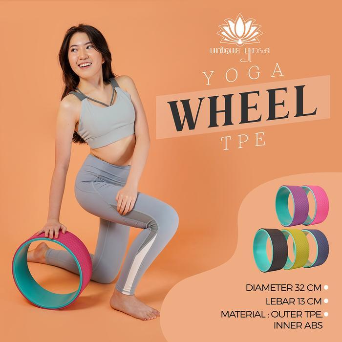 TERMURAH Yoga Wheel TPE / Sports Yoga Wheel Yoga Roller Rad for Back Pain / Wheel Yoga Pilates