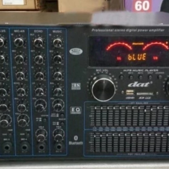 Ampli dat b215aqu power amplifier karaoke body besar 550 watt b 215aqu