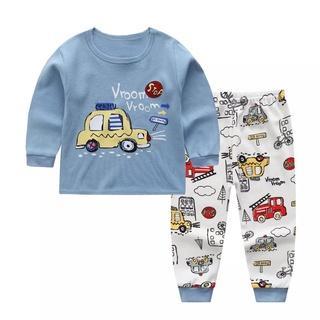 SET Piyama Anak Premium Quality gambar Mobil Baju Tidur Anak Import Piyama Anak Laki laki Baju tidur