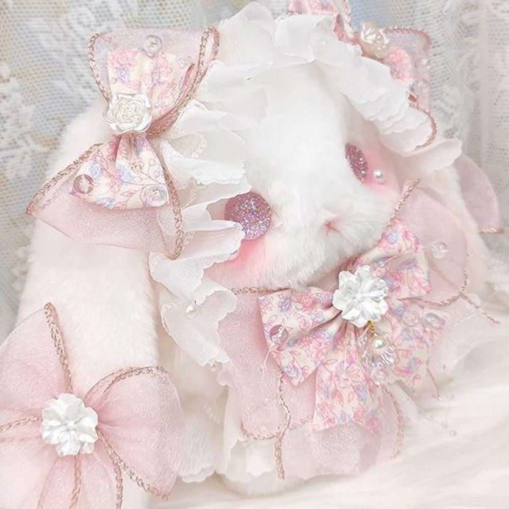 New Bunny Bag Princess Lolita Shoulder Bag Pearl Chain Sweet Purse