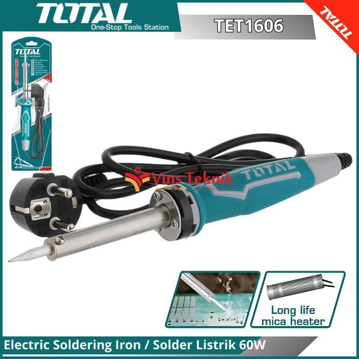 Electric Soldering Iron Solder Listrik Total Tet1606