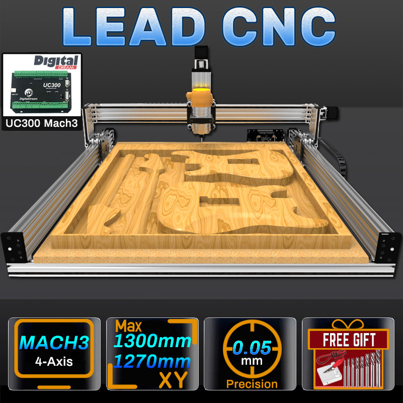 Openbuilds Lead CNC Engraver Full Kit 4-Axis UC300 Mach3 CNC Router Machine Precise Milling CNC for
