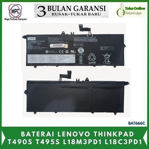 Baterai T14S T490S T495S L18L3PD1 L18M3PD1 L18M3PD2 L18C3PD2
