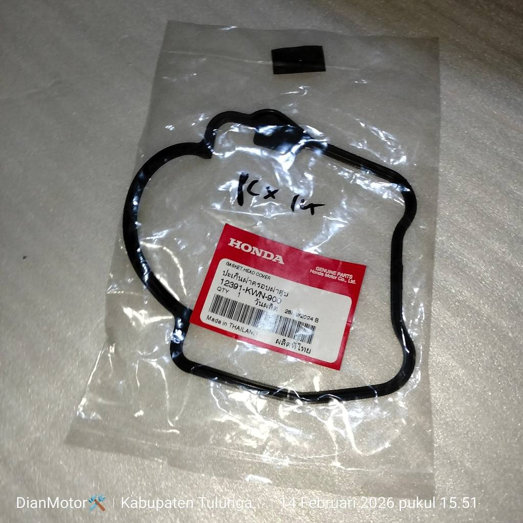 AHM 12391KWN900 KARET CILINDER HEAD PCX125CBU ORIGINAL