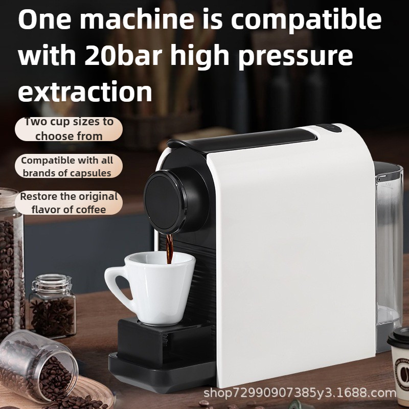 1400W Capsule Coffee Machine Fully Automatic Small Espresso Machine Home Office Capsule Coffee