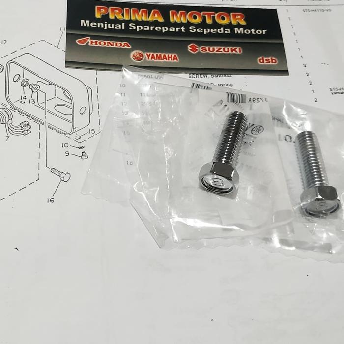 Baut Batok Lampu Depan Rx King Cobra Baut Batok Lampu Rx King Ori Ymh