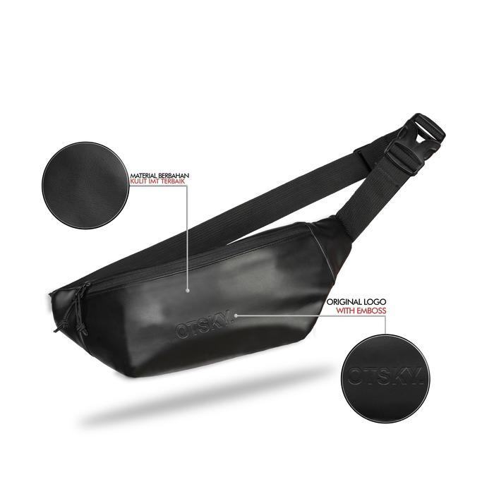 Otsky Tas Waistbag Tas selempang IMT Semi Kulit