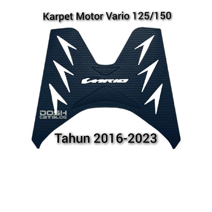 Karpet Motor Vario 125-150 Led Tahun 2016 S/D 2024/Aksesoris Motor Vario Bahan Karet Asly