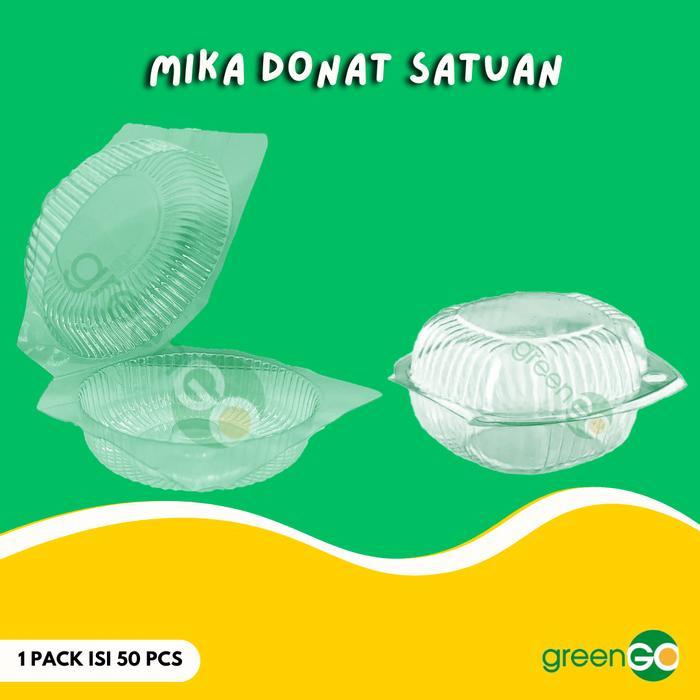 Mika Donat Satuan Isi 50Pcs Mika Donat Besar Mika Bening Kue Donat Mika Donat Is 1 Biji
