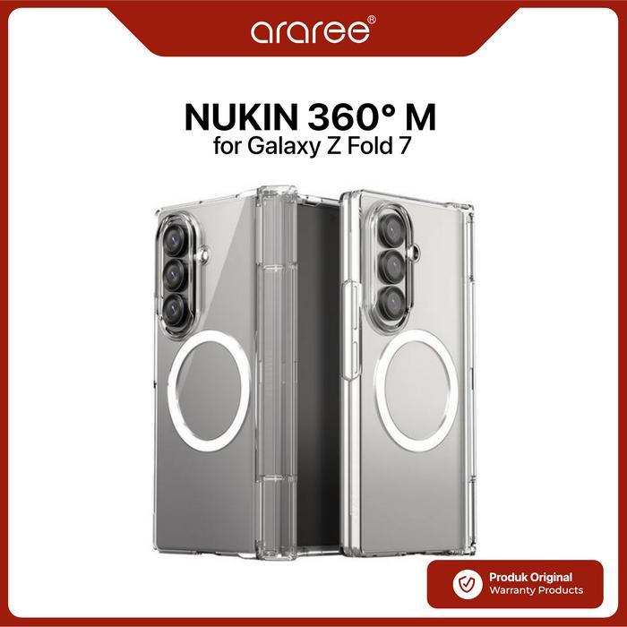 Case Compatible for Samsung Galaxy Z Fold 7 Fold7 ARAREE Nukin 360 M with Hinge Protection MagSafe