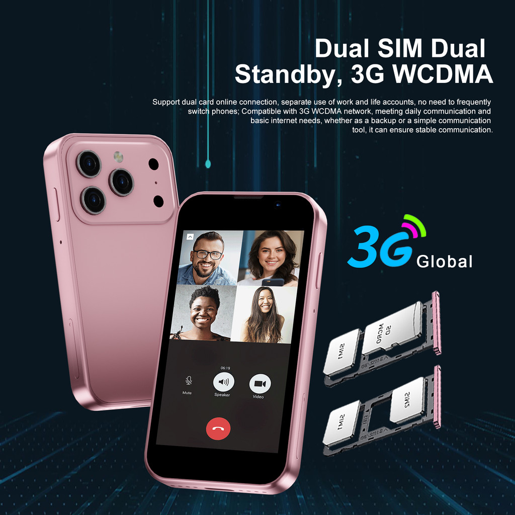 NEW SERVO 17SE Mini Smartphone 3G WCDMA Android 9.0 Dual SIM Standby 2GB+16GB Wifi GPS Play Store