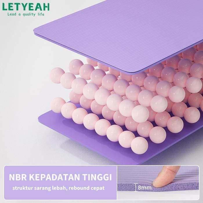 LetYeah Yoga Matras Olahraga Dan Tummy Trimer Fitnes Set Karpet Olahraga Workout Alat Olahraga