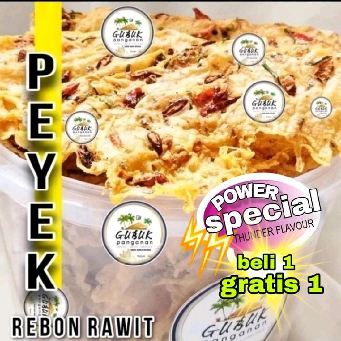 peyek rebon /peyek kacang /peyek teri /peyek cabe /peyek rawit