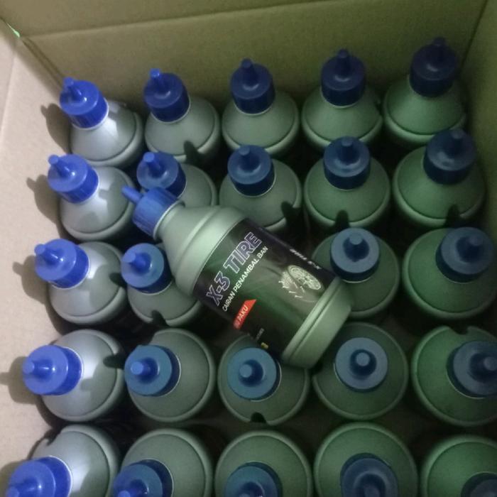 "New" 2 BOTOL CAIRAN PENAMBAL BAN TUBLES X-3 TIRE BERKUALITAS