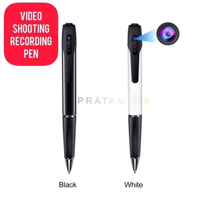 V8 Spy Cam Pen Camera 1080P - Pulpen Perekam Suara + Video + Photo Kamera Hitam Cctv