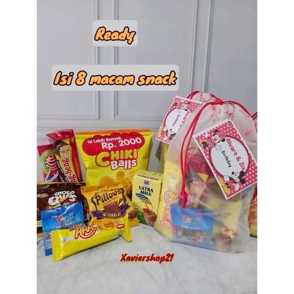 [] Paket Snack Kemasan Pouch Serut FREE CARD