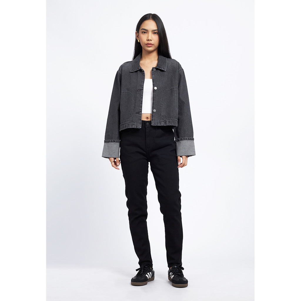 Tirajeans Skinny Jeans Denim 7-LLPDKEY126B035 Black