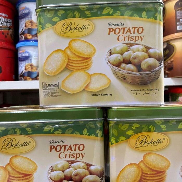 Promo BISKOTTO BISCUIT POTATO CRISPY 400GR