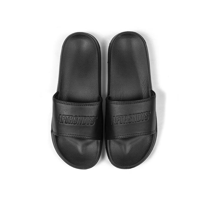 Aerostreet - Sandals Slide Clover Black Aftersundays