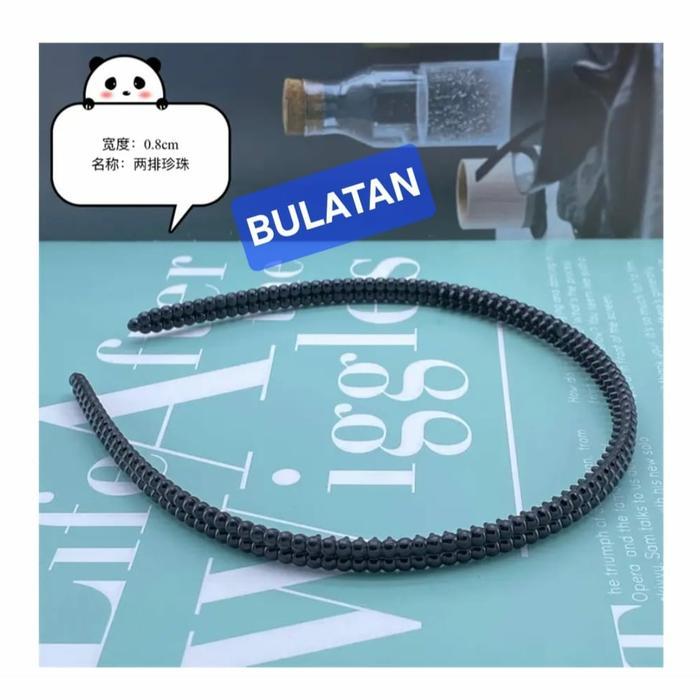 BANDO LIDI PRIA WANITA BANDO HITAM KEPANG BANDO BULATAN PREMIUM