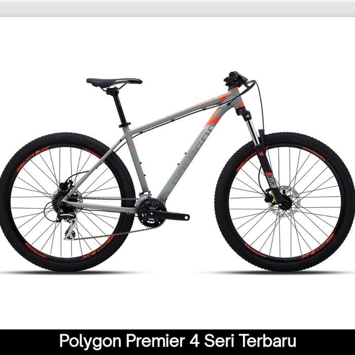 terbaru polygon premier 4 mtb sepeda gunung ukuran 18 size M 4.0