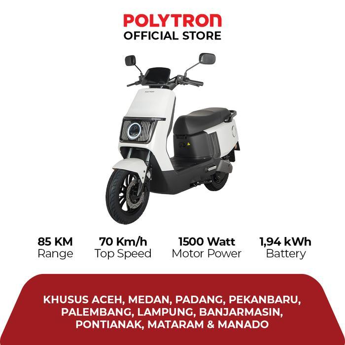 POLYTRON Fox 200 Electric Sepeda Motor Listrik - OTR  Aceh, Medan, Padang, Pekanbaru, Palembang, Lam