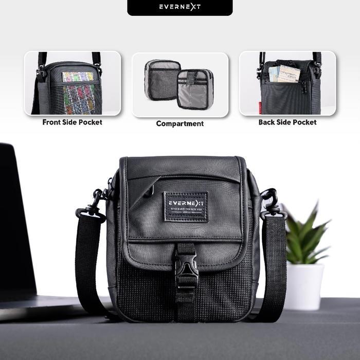 Eiger - Tas Selempang Pria Anti Air Sling Bag Flash Pria Tas Slempang Mini Cowok Waterproof Tas