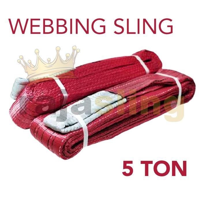 WEBBING SLING BELT 5 TON X 6 METER TALI ANGKAT