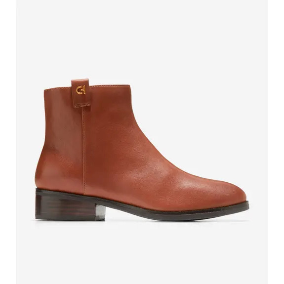 Cole Haan Women Leigh Bootie - Sepatu Wanita (Brown)