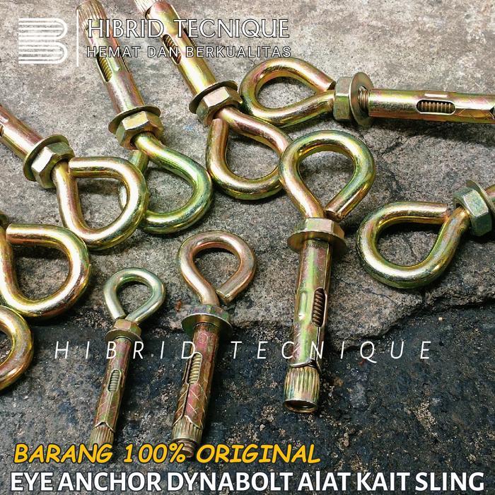 "New" eye anchor dynabolt 16mm 12mm 10mm 8mm dynabolt ancor bolt original