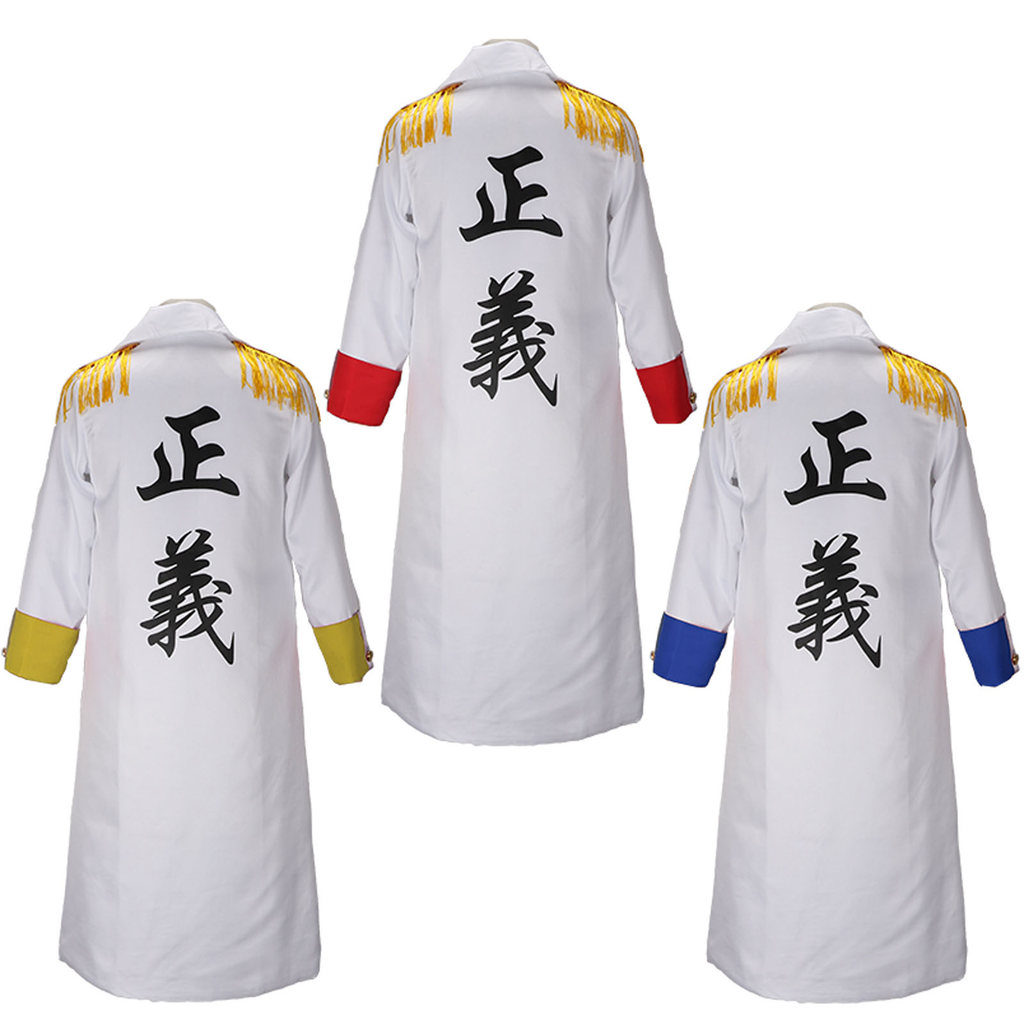 Marine Vice Admiral Cosplay Costume Kizaru Cloak Men Cloak Coat Suit